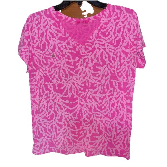 Fresh Produce Shirt Pink Coral Design Medium - Picture 1 of 5